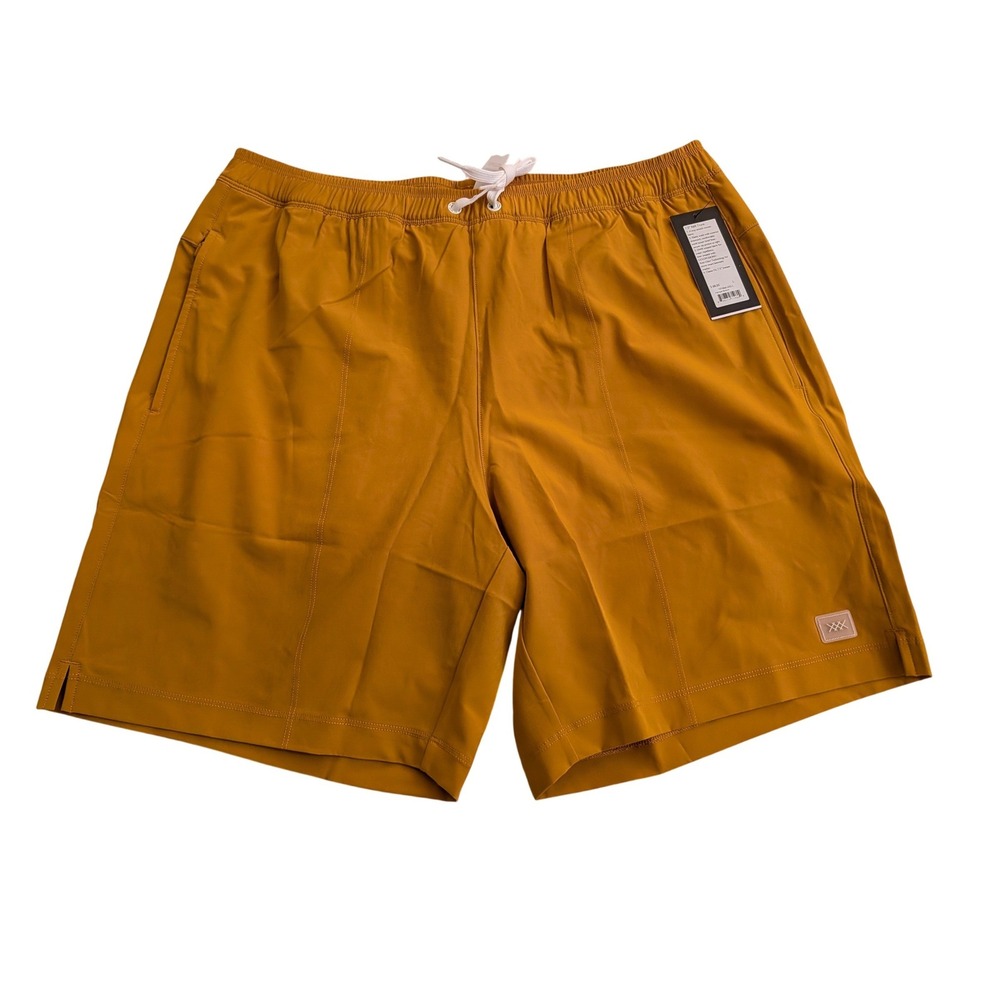 Rhone R&R 7.5-Inch Swim Trunks Mens Large Harvest Brown Goldfusion Large‎ NEW - Picture 4 of 7